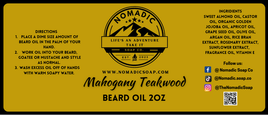 Mahogany Teakwood Beard Oil